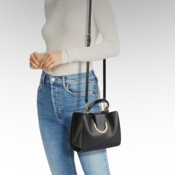 FERRAGAMO- Mini The Mufasa Leather Crossbody Bag - Picture 8 of 10